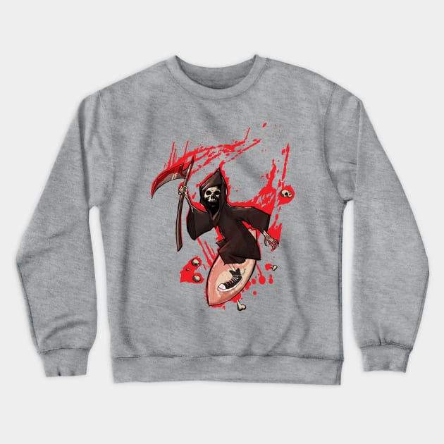 satanic surfer Crewneck Sweatshirt by sebstadraws